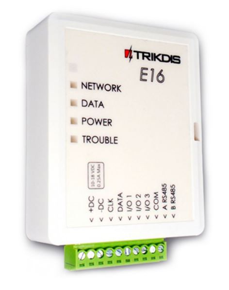 IP alap� ethernetes kommunik�tor, TRIKDIS E16